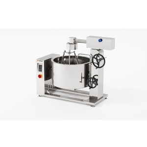 Olla de vapor con inducción y revestimiento giratorio Amicook 380V/440V, modelo moderno motorizado, a prueba de agua, para cocinar frituras y salsas en el tiempo de cocción. - Product Image 5