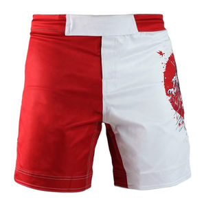 Shorts de MMA personalizados al por mayor con impresión digital del logotipo frontal, de secado rápido, bajo MOQ, transpirables, para entrenamiento de artes marciales. - Product Image 4