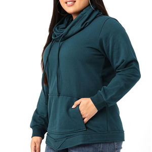 PIHA SPORTS Men's Winter Casual Double Terry Fleece Hoodie Solid Color Warm Windproof Breathable Eco-Friendly Stylish Zip - Product Image 3