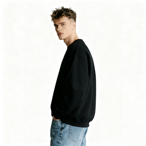 Sweat-shirt rouge pour homme, col rond en polaire personnalisé, fabricant de vêtements en gros, fournisseur en gros, marques de mode USA EU - Product Image 5