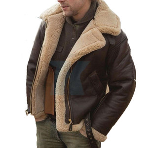 Modern Design Winter Clothing <b>Shearling</b> <b>Jacket</b> <b>For</b> <b>Men</b> Comfortable Fit Soft Durable Material <b>Shearling</b> <b>Jacket</b> <b>For</b> Streetwear - Product Image 2