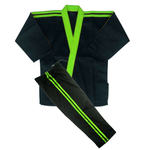 Traje de Karate de Marca Personalizada, Peso Pesado, 14 oz, 100% Algodón, Unisex para Adultos, Kimono Profesional de Lona, Conjunto de 3 Piezas, Incluye Pantalones - Product Image 2