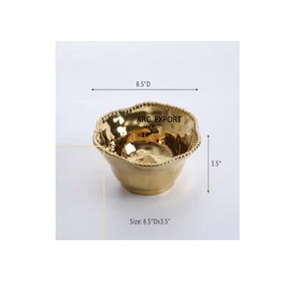 Cuenco para servir de Material de acero inoxidable Dorado de la mejor calidad, vajilla para el hogar de diseño elegante, cuencos para servir aperitivos y comida para la mejor venta - Product Image 1