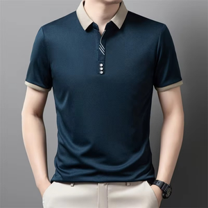 Polo para Hombre con Logotipo Personalizado, Tejido Ecológico ODM 100% Algodón, 240g, Color Sólido, Tres Botones, Cuello con Hombros Caídos - Product Image 3