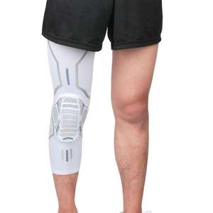 Genouillère de compression longue antidérapante personnalisée pour le basketball et le football, avec rembourrage en silicone pour la protection des articulations et l'évitement des collisions - Product Image 4