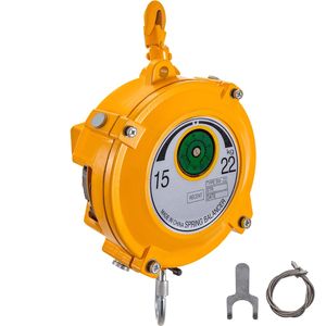 Bilanciatore a Molla Retrattile da 1,5m con Gancio e Cavo Metallico, Capacità 15-22kg, Regolabile - Product Image 1