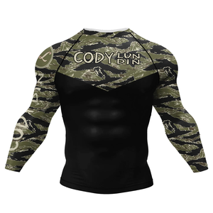 Chemises et hauts de protection solaire à manches longues respirants UPF50+ à séchage rapide, écologiques, en spandex/polyester, imprimés par sublimation, 180g - Product Image 5
