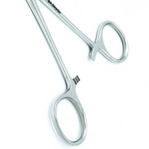 Pinzas de abrazadera de toalla Backhaus de acero inoxidable profesional, pinzas de abrazadera de toalla Backhaus veterinaria, instrumentos Premium de 9 Cm - Product Image 3