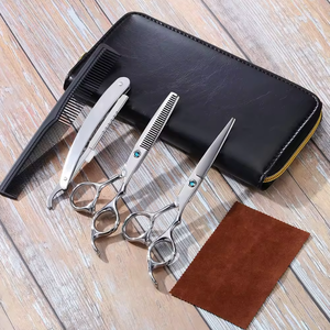 Ciseaux de coiffure 5.5/6.0 pouces en promotion, ciseaux de barbier pas chers, ciseaux à effiler, rasoir de coiffeur, ensemble d'outils de coupe de cheveux - Product Image 3