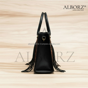 Bolso de mano Vintage de cuero genuino para mujer, venta al por mayor, hecho a mano, de gran capacidad, para trabajo, monedero de viaje, cremallera de Metal, Primavera/invierno - Product Image 4