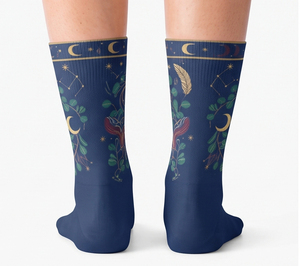 Chaussettes mi-mollet pour femmes, personnalisables par sublimation, en mélange de coton respirant, chaussettes décontractées confortables et extensibles, chaussettes de mode en gros - Product Image 5