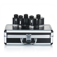 Jeu de scies cloches diamantées brasées sous vide à filetage M14, de 20 à 68 mm, pour utilisation à sec ou humide avec meuleuse d'angle, pour marbre, céramique et carrelage en porcelaine