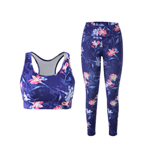 New Arrival Premium Quality Women's Yoga Set 2-Piece Breathable for <b>Flared</b> <b>Legging</b> Sleeveless Bra Design Your Own - Product Image 6