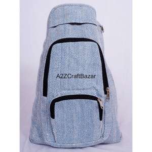 Sac à dos artisanal unisexe de taille moyenne en toile 100% coton, vintage, léger, 20L, pour affaires, quotidien, camping, natation, avec bandoulière arquée - Product Image 1