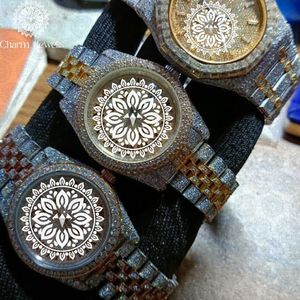 Charm_Jewells Luxury Stainless Steel <b>Watch</b> 40mm Round Dial Sapphire Crystal Quartz Movement Analog Women's Fashion Design - Product Image 5