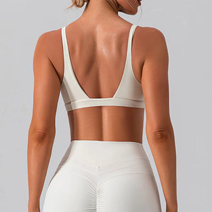 Soutien-gorge de sport confortable pour femme, sans dos, couleur unie, grande taille, haute qualité, idéal pour le fitness et le yoga - Product Image 3