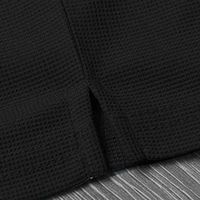 Ensemble polo et short pour homme, couleur unie, style décontracté, tissu tricoté, bordure blanche, design avec poche, pour l'été