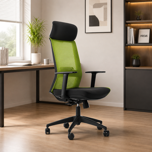 KINSHA HR-01 Executive High-Back <b>Mesh</b> <b>Power</b> Lift Chair Modern Design Swivel Seat Plastic Fabric Frame Ergonomic Back Support - Product Image 1