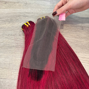 Extensiones de Cabello Humano Vietnamita Color Vino Tinto, Alta Calidad, Precio al por Mayor, Liso Natural - Product Image 5