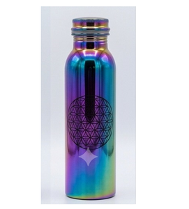 Botellas de cobre con acabado de color en un diseño moderno, botellas portátiles para bebidas de viaje. - Product Image 4