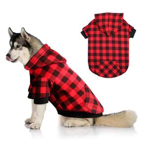 Sudadera con Capucha para Perro, Diseño Casual Otoñal con Bolsillo, Felpa de Alta Calidad, Color Rojo - Product Image 1