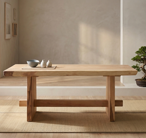 Premium Eco-Friendly Durable Taki Dining <b>Table</b> Solid Teak Wood Construction <b>Live</b> <b>Edge</b> Round <b>Table</b> for Rustic Modern Home Dining - Product Image 4