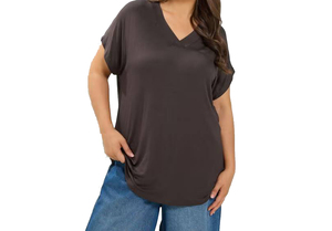 T-<b>shirt</b> <b>Women</b> Solid Color 2026 Streetwear T-<b>shirts</b> <b>Women</b> <b>Loose</b> Graphic Puff Print Emboss Breathable Fit Plain Fashion T <b>shirt</b> - Product Image 2
