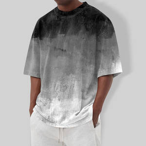 T-shirt surdimensionné 100 % coton de haute qualité pour hommes, personnalisable, design vierge avec impression, 220 g/m², vente en gros - Product Image 4