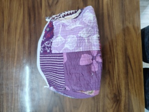 Corn husk clutch pouch Durable makeup pouch wholesale Soft portable puffer bag Lightweight cosmetic caseble Wholesale Make up - Product Image 1
