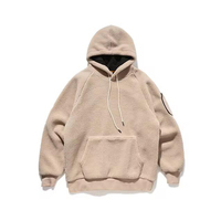 Sweat à capuche en molleton Sherpa de coton de haute qualité, personnalisable, respirant, écologique et chaud, vente en gros