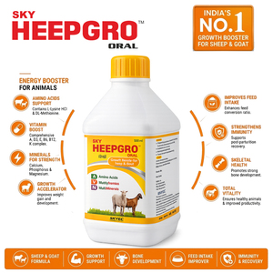 HeepGrow Multivitamines, Multiminéraux et Acides Aminés : Stimulant de Croissance et Soutien Immunitaire pour Ovins et Caprins |   Formule sans céréales |   Pack de 500 ml - Product Image 4