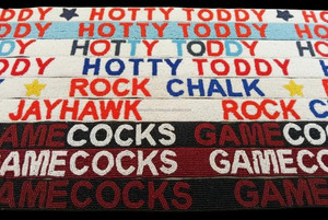 Custom Embroidered Vintage Hook Waterproof Portable Beaded Sweet Slogan <b>Adjustable</b> Text Shoulder <b>Strap</b> Personalised Team Name - Product Image 5