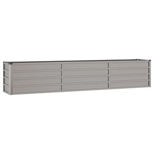 Bac à fleurs et jardinière surélevée en acier Corten rouillé 94,5 po x 15,7 po x 17,7 po - Product Image 3
