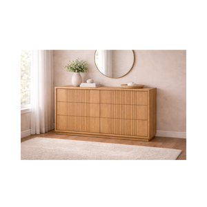 Colección LINEAR RANGE, Muebles de Madera para Dormitorio y Sala de Estar, Cómoda de Madera Duradera y Ecológica con 6 Cajones, Precio de Fábrica - Product Image 1