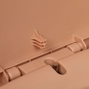 WC portatile marrone con tappetino antiscivolo - Product Image 5