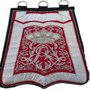 Badge brodé en cuir pour sabretache, pochette d'épaule de cavalerie, badges historiques napoléoniens brodés à la main pour sabretache - Product Image 1