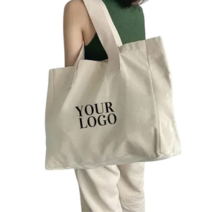 Minimalist white cloth bag made of 100% pure cotton for Light Travel & shopping - Product Image 4