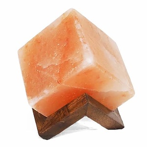 Lámpara de Sal Rosa del Himalaya Moderna en Forma de Cubo, Luz Nocturna de Cristal de Roca Natural, Precio al por Mayor - Product Image 1