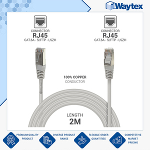 Cable RJ45 Cat. 6, 2.00m, Gris, S/FTP LSOH, 100% Cobre, Buena Calidad, Precio Competitivo Cable de Red 6A para Uso en Infraestructuras de Red e Informática - Product Image 2