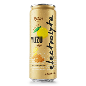 Rita Bebida de Agua Electrolítica de Yuzu y Jengibre en Lata de 325ml, Lista para Beber, Proveedor Mayorista, Fábrica, OEM, ODM, Marca Privada - Product Image 1
