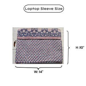 Funda Acolchada Premium para Laptop, Estampada a Mano, de Uso Diario, Hecha a Mano con Algodón Puro, Ligera y Suave al Tacto, Protector de Laptop - Product Image 6