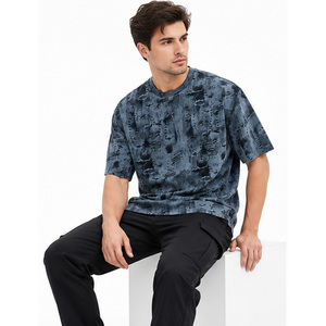 T-shirt en coton de haute qualité pour hommes, vêtement décontracté essentiel au quotidien, OEM ODM, vente en gros, t-shirt en coton doux de qualité supérieure pour hommes sur mesure - Product Image 4
