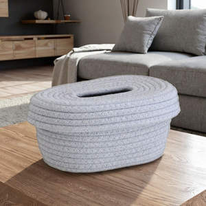 Boîte à mouchoirs rustique en jute faite à la main – Porte-mouchoirs décoratif naturel pour hôtels et restaurants - Product Image 6