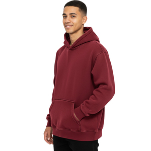 Sudadera con Capucha Holgada de Algodón Anillado Teñido con Logotipo Personalizado, Bolsillos Laterales y Dobladillo Acanalado, Estilo Urbano de Marca Privada - Product Image 3