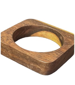 Brazaletes de Madera de Mango Natural, Acabado Mate Suave, Joyería Contemporánea Hecha a Mano, Ecológica y Duradera, Decoración para el Hogar, Regalo Empresarial, Artesanía - Product Image 6
