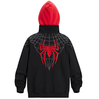 Sweat à capuche entièrement zippé personnalisé en molleton, style streetwear, impression par sublimation de haute qualité, fabricant OEM ODM en gros, marque privée