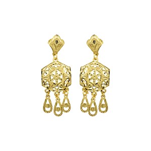 Wholesale 14K18K24K Gold Plated Traditional Dubai Style Long Jewelry Set Middle East Gold Fashion Set Bridal Turkish Design Set - Product Image 4