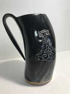 Cuerno para Beber Estilo Vikingo Hecho a Mano, el Mejor Regalo de Boda o Navidad para Padrinos de Boda, Jarra de Cerveza con Diseño Animal para Artesanías Naturales - Product Image 3