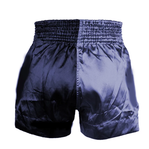 Shorts décontractés pour hommes en satin noir à motif, taille mi-haute élastique, respirants, écologiques et à séchage rapide - Product Image 5