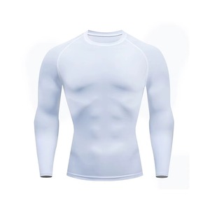 <b>Mens</b> Performance Rash Guard T <b>Shirt</b> <b>Compression</b> Quick Dry Fitness Gym Running Sports Stretch Athletic Training Wear - Product Image 5